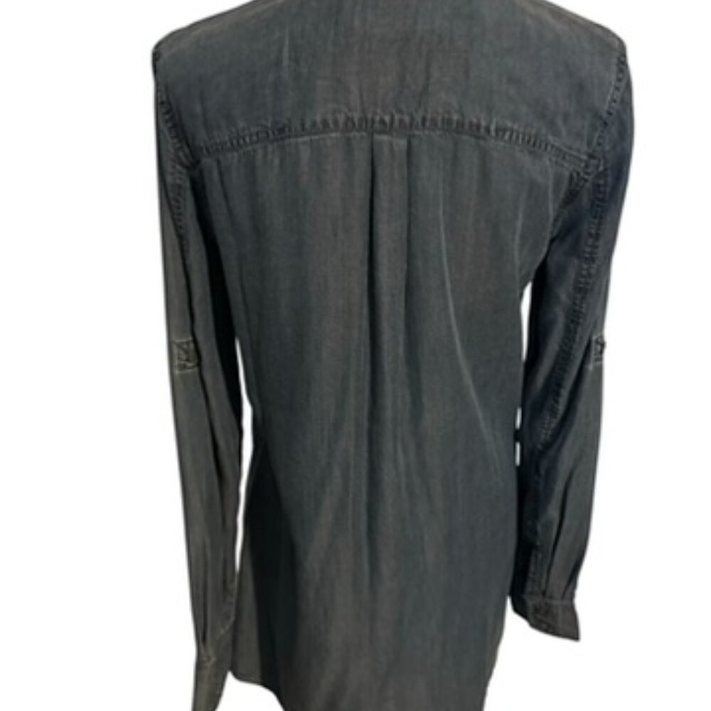 NWT BUTTON FRONT DENIM SHIRT SMALL #D - Picture 3 of 8